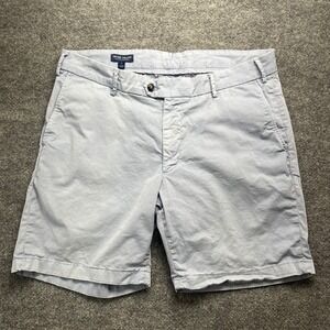 Peter Millar Crown Crafted Mens 35 Light Blue Twill Shorts MC24XB75